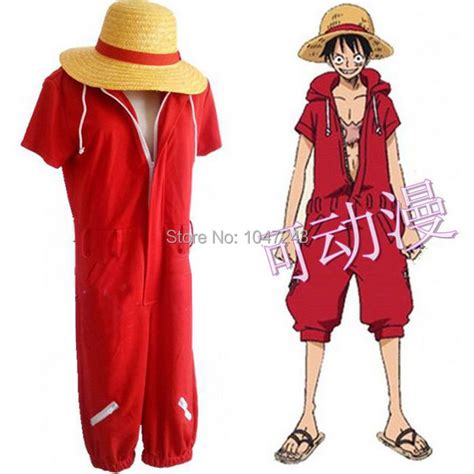 Anime One Piece Cosplay Episode Of Luffy Monkey Dluffy Cosplay Red
