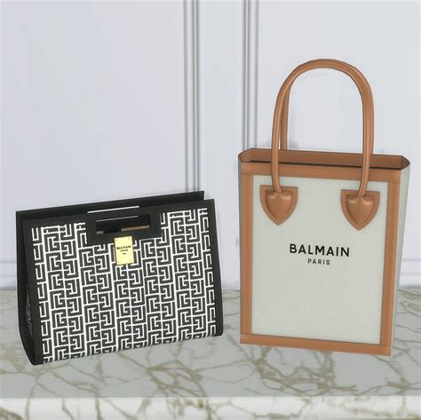 Platinumluxesims — Balmain Bag Collection Collab With Saks Sims 🖤