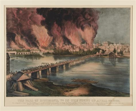 The Fall Of Richmond Virginia On The Night Of April 2nd 1865