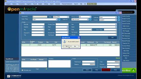 Pos Openmiracle The Free Open Source Accounting Software