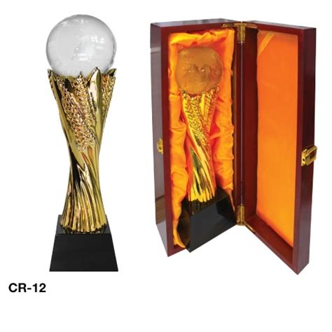 Crystal Globe Trophy Promotional Crystal Globe Trophy