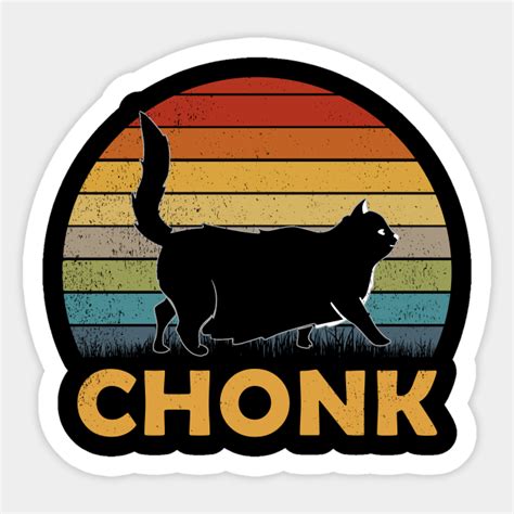 Funny Chonk Scale Cat Meme Memes Chonk Cat Sticker Teepublic