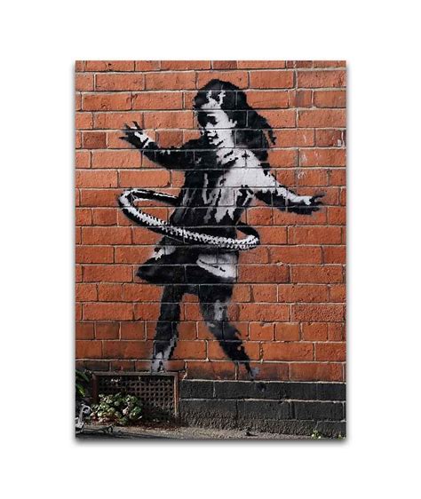Obraz Banksy Graffiti Hula Hooping Girl Sklep Online Grafiki Obrazy