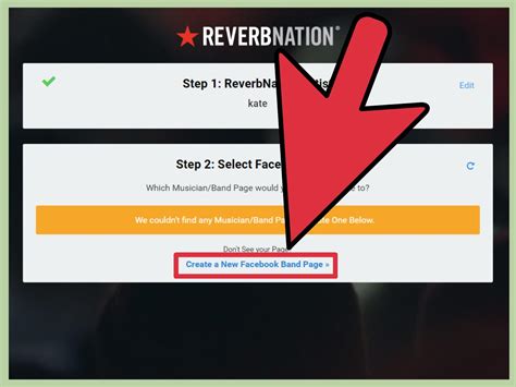 How To Add A Facebook Page To Your Bands Reverbnation Profile