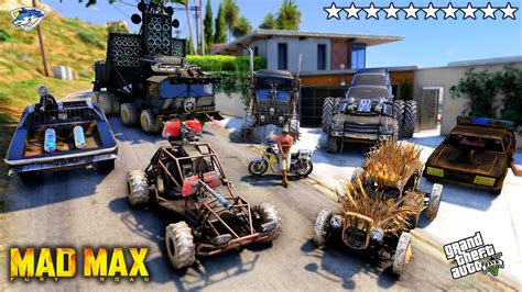 Gta Stealing Madmax Movie All Vehicles With Michael Real Life