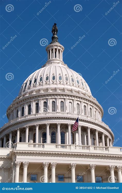 Dome Of The United States Capitol Building Stock Photo Image Of