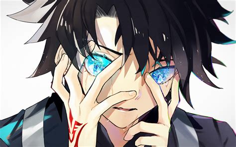 Download Wallpapers Ritsuka Fujimaru Blue Eyes Fate Grand Order Manga Fan Art Fate Series