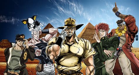 Artstation Jojos Bizarre Adventure Stardust Crusaders Background