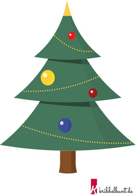 Stellst du dir einen christbaum auf? Tannenbaum Vorlage zum Ausdrucken » PDF | Kribbelbunt
