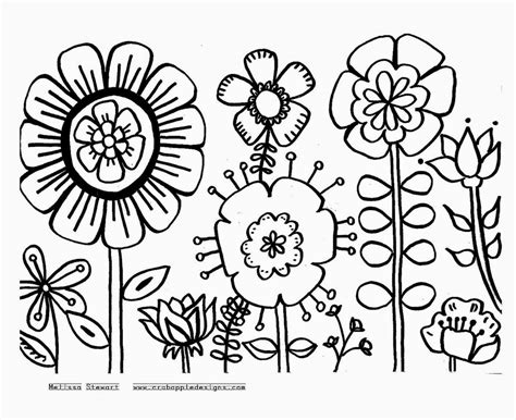 Flower garden coloring pages to download and print for free