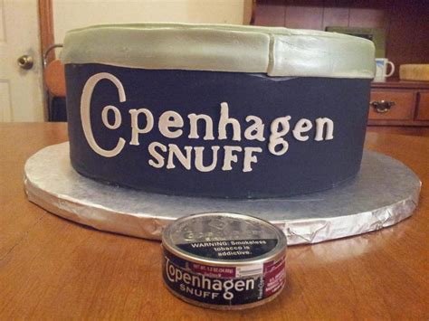 Copenhagen is a brand of dipping tobacco made by the u.s. Copenhagen Snuff Cake - CakeCentral.com