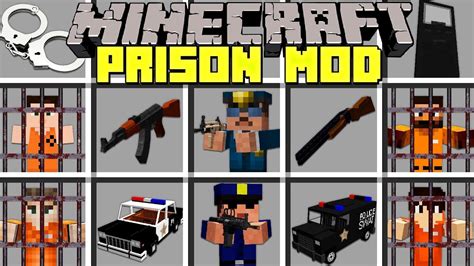 Minecraft Prison Mod L Become A Cop Or Escape Prison L Minecraft