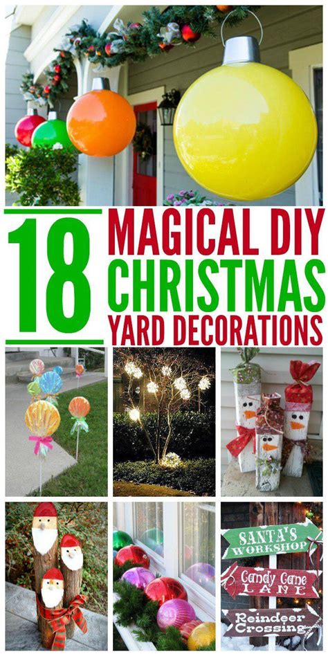 18 Magical Christmas Yard Decoration Ideas Outdoor Christmas Diy Diy