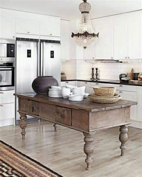 38 Fabulous Rustic Kitchen Island Best For Farmhouse Theme Home