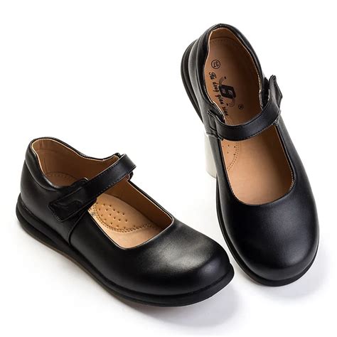 School Shoes For Girls Children Black Casual Leather Shoe Kids Girls
