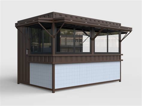 Simple Outdoor Kiosk Design Food Booth Used For Outside