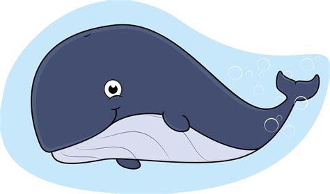Happy Whale Cartoon 619879 Vector Art At Vecteezy