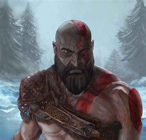 Artstation Kratos God Of War