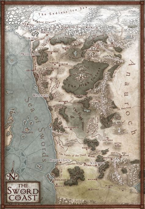 La Côte Des Epées Dnd World Map Fantasy World Map Fantasy City