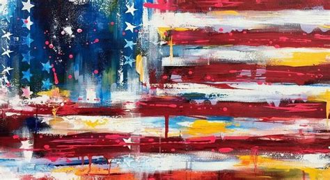 American Flag Painting American Flag Print American Pride Jasper