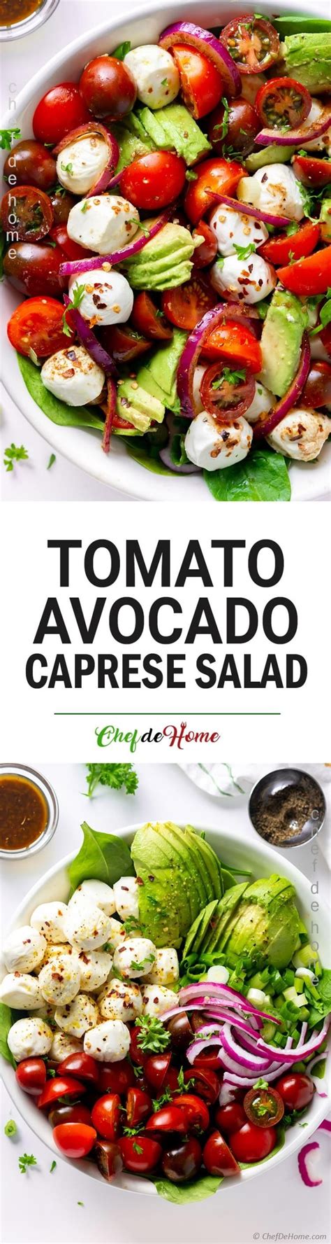 Maybe you would like to learn more about one of these? Avocado Tomato Mozzarella Salad Recipe | ChefDeHome.com ...