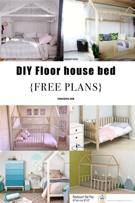 Learn how to build a simple diy toddler bed using basic tools. 10 DIY MONTESSORI FLOOR HOUSE BEDS {FREE PLANS in 2020 | Diy toddler bed, Toddler house bed ...