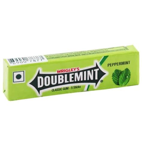 wrigley s doublemint peppermint classic gum 13 g jiomart