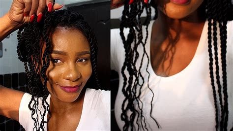 Curl Box Braids With Just Water Youtube