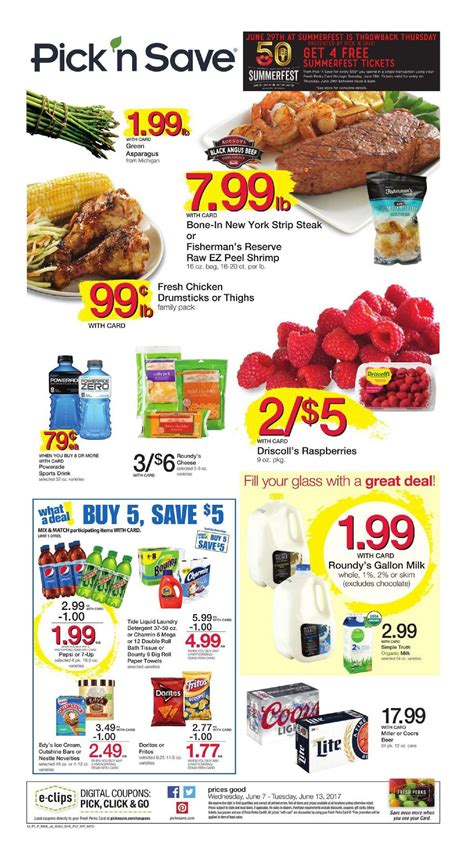 Pick N Save Weekly Ad June 7 - 13, 2017 - http://www.olcatalog.com/pick