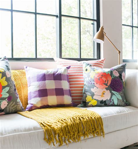 Bridge City Blooms Pillow On Grey Colorful Throw Pillows Home Decor