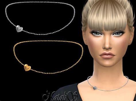 Sims 4 Accessories The Sims Sims Cc Pearl Necklace Chain Necklace