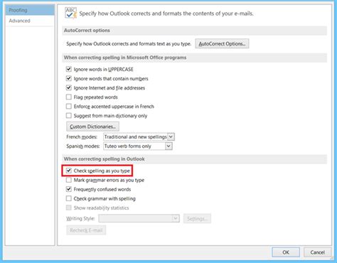How To Enable Auto Spell Check In Outlook