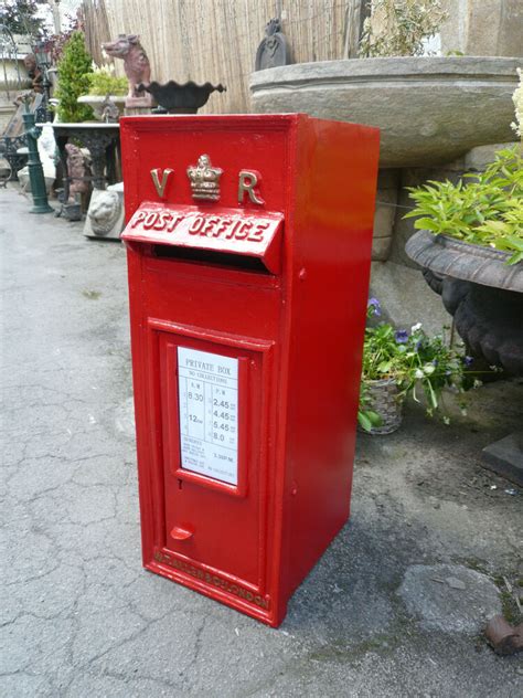 Which post boxes are best to buy? Royal mail Post Box Victorian design VR Rear Door Red | eBay
