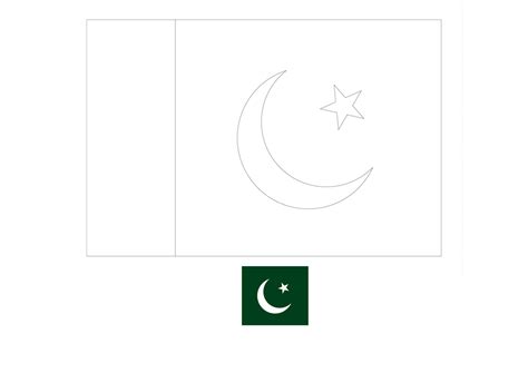 Flag Of Pakistan Coloring Page Free Coloring Sheets Coloring Com