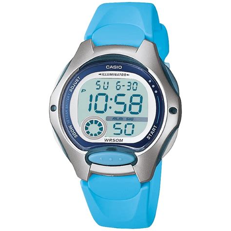 Casio - Women's Digital Sport Watch, Blue Resin Strap - Walmart.com - Walmart.com