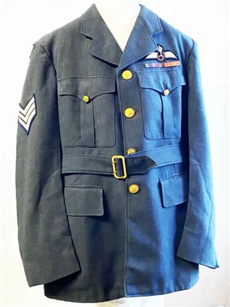 Rcaf Flight Engineer Uniform Jacket Sergeant Airman 1952 Size 9