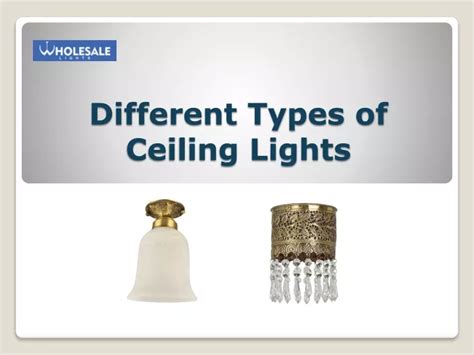 Ppt Different Types Of Ceiling Lights Powerpoint Presentation Free