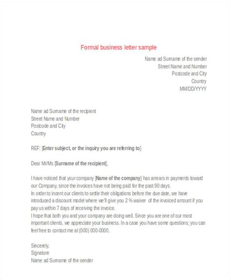 After all this, you can finally start writing your letter. Simple Formal Letter Formats Samples For Students | Every Last Template | Free Download