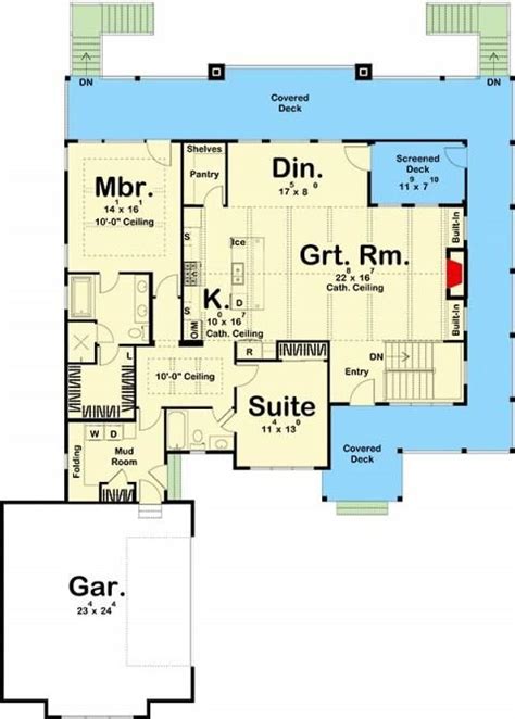 The Floor Plan For This Modern Home