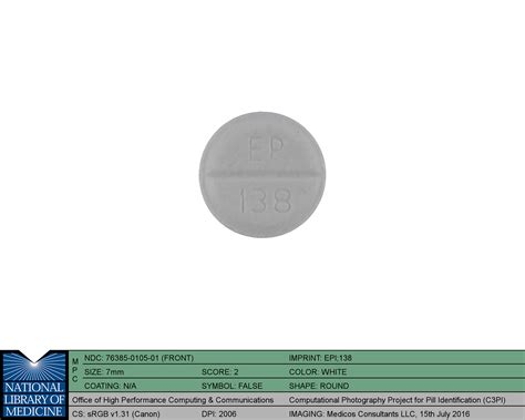 Pill Identification Images of Benztropine Mesylate - Size, Shape
