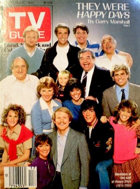 Tv Guide 1984 Happy Days Cast Henry Winkler Ron Howard Erin Moran Scott Baio Coa Ebay