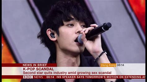 K Pop Sex Scandal Second Quits The Industry South Korea Bbc News
