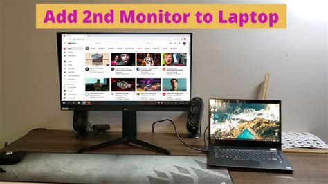 How To Connect A Second Monitor To Your Laptop Youtube In 2021