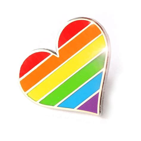 Lgbtq Heart Flag Enamel Pin What Should I Wear To Pride Parade