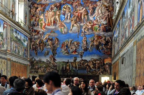 The Sistine Chapel Ceiling Of Michelangelo At The Vatican Museums