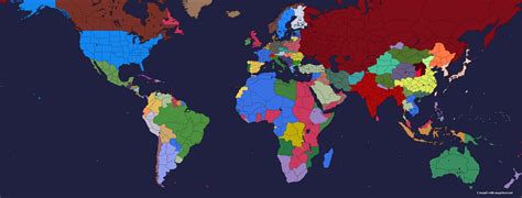Fully Colored Mapchart Hearts Of Iron Iv Map Text Template In The