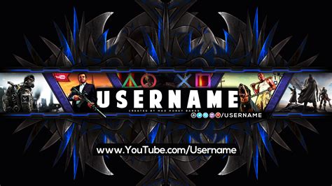 Find & download free graphic resources for gaming banner. Pro YouTube Gaming Channel Banner Template (Floral) - MadMoneyBanks