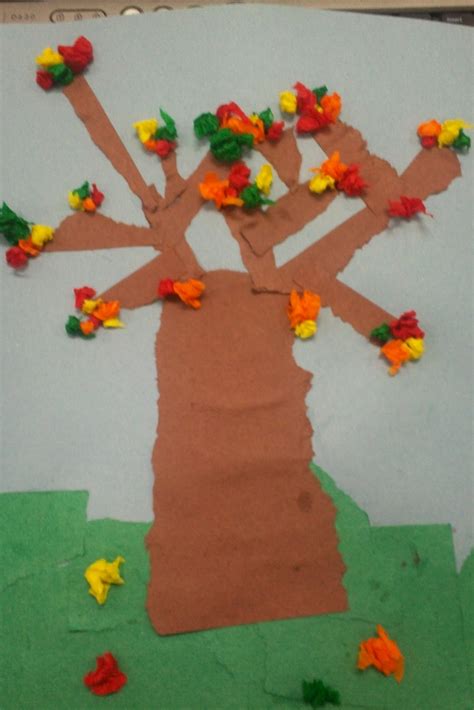 Art With Mr E Textured Fall Trees 1st Grade