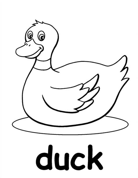 Baby Duck Coloring Pages At Free Printable Colorings