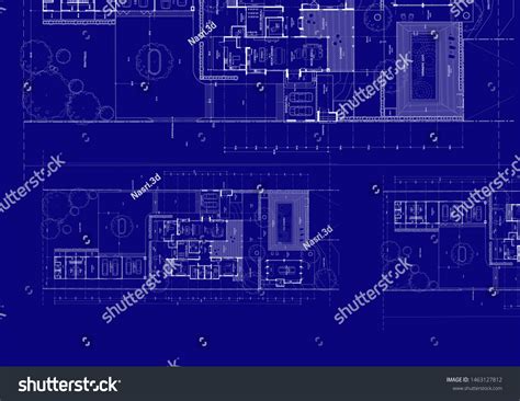 Write Blueprint Architecture Build Stock Illustration 1463127812